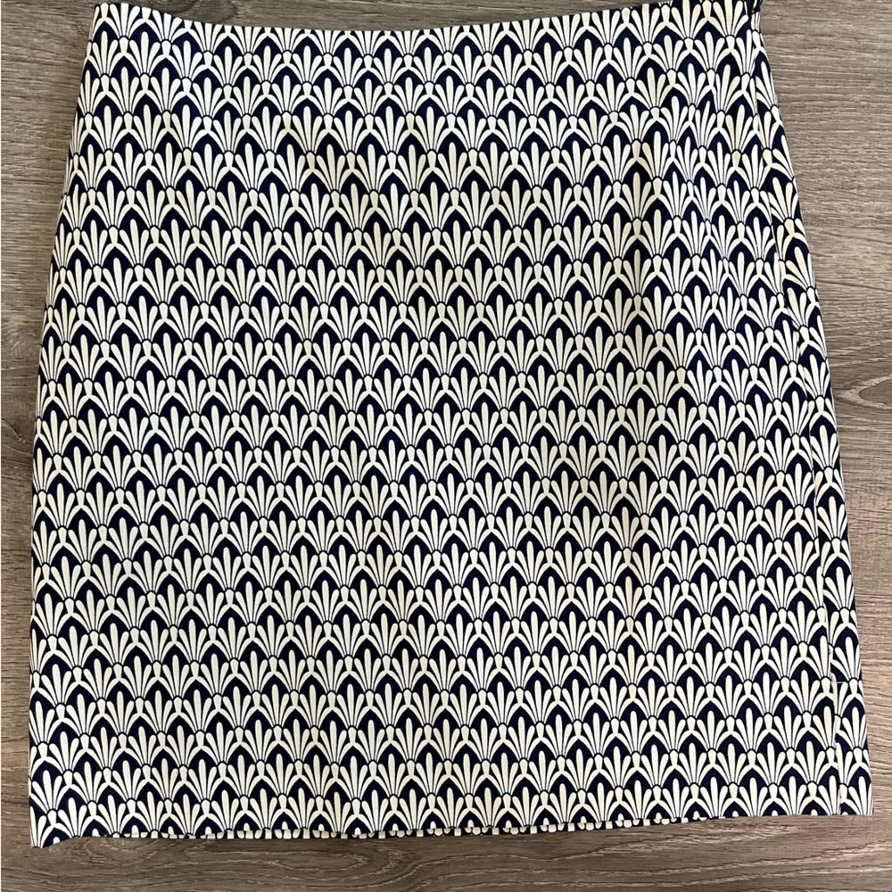 Talbots Blue and White Skirt
